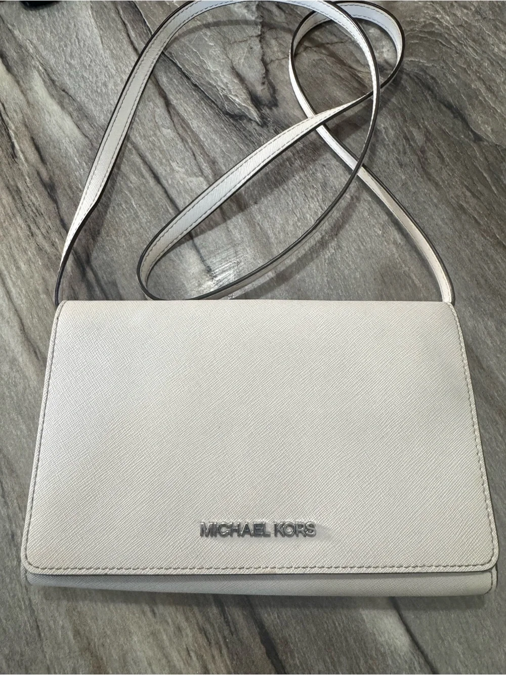 Michael Kors white small crossbag
